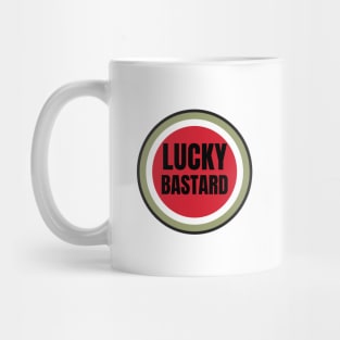 Lucky Bastard Logo Parody Mug